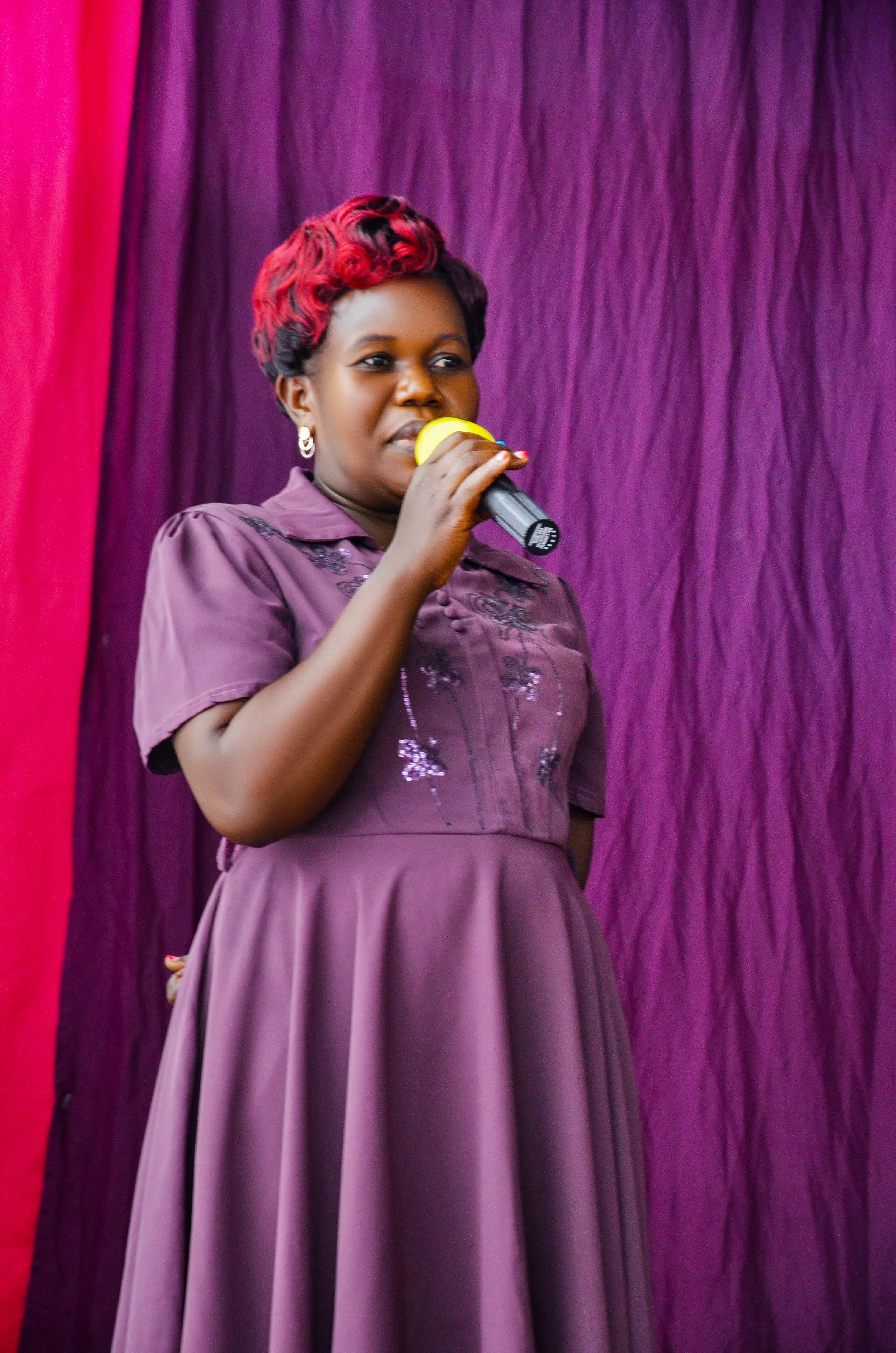 The foundation director addressing a gathering